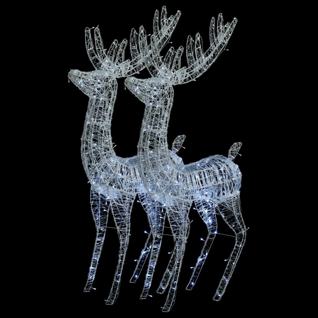 XXL Acrylic Christmas Reindeers 250 LED 2 pcs 70.9" Cold white at Set Shop and Smile