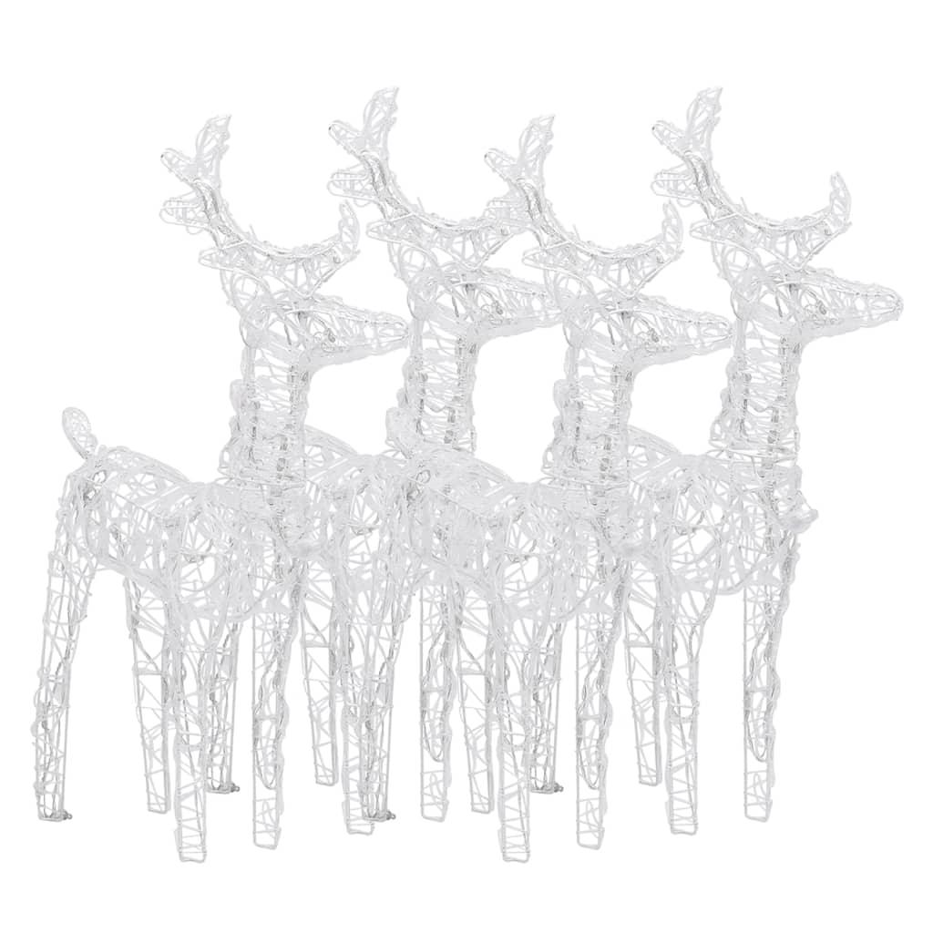 Christmas Reindeers 4 pcs Warm White 160 LEDs Acrylic at Set Shop and Smile