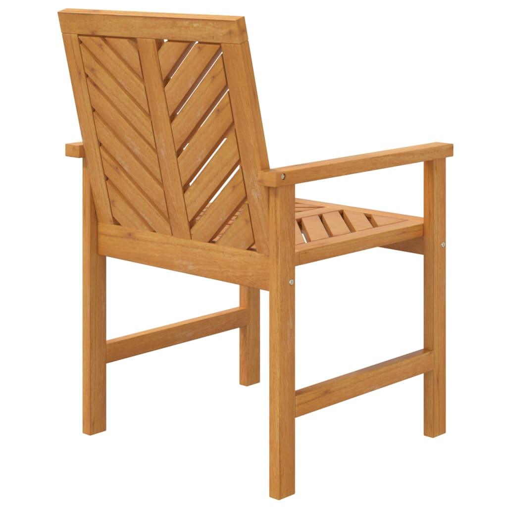 Patio Dining Chairs 3 pcs Solid Wood Acacia at Set Shop and Smile