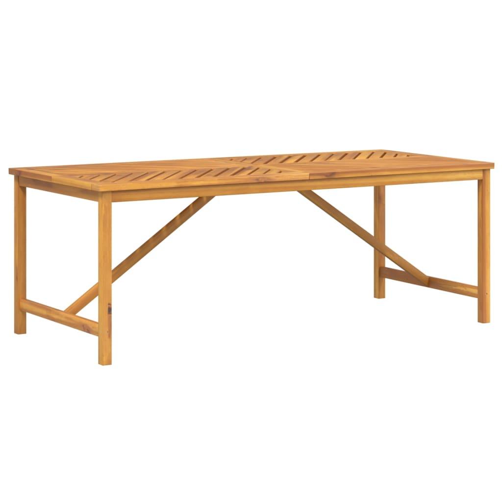 Patio Dining Table 78.7"x35.4"x29.1" Solid Wood Acacia at Set Shop and Smile