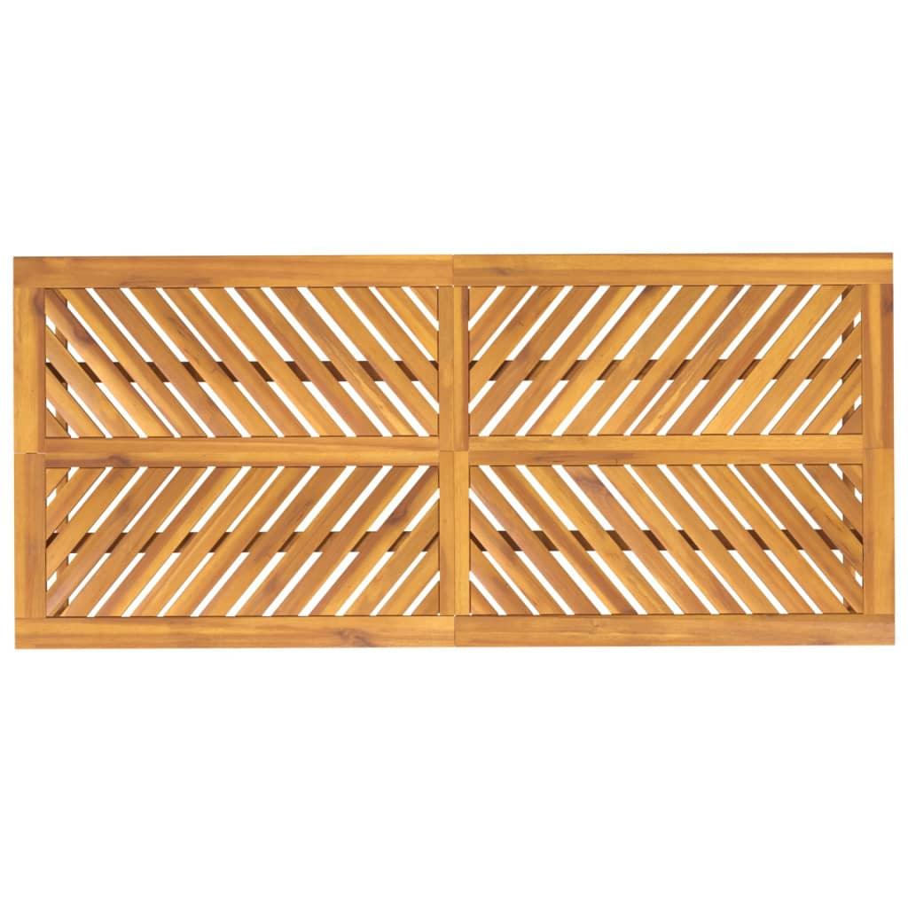 Patio Dining Table 78.7"x35.4"x29.1" Solid Wood Acacia at Set Shop and Smile