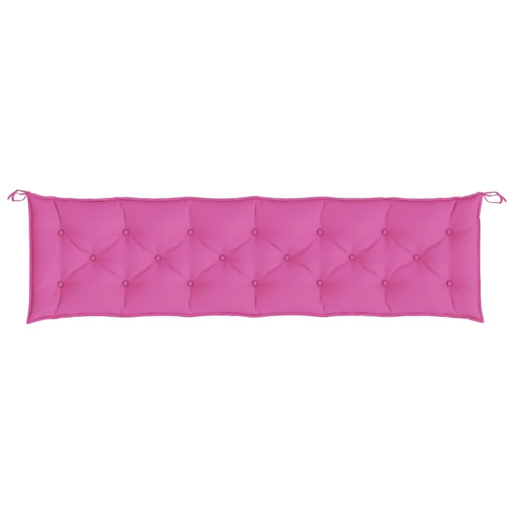 Garden Bench Cushion Pink 78.7"x19.7"x2.8" Fabric at Set Shop and Smile