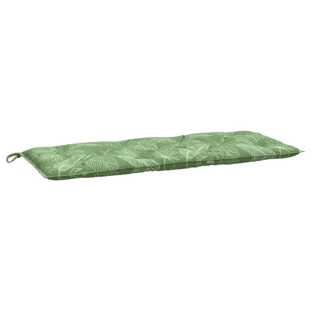 Garden Bench Cushions 2pcs Leaf Pattern 47.2"x19.7"x2.8" Fabric at Set Shop and Smile