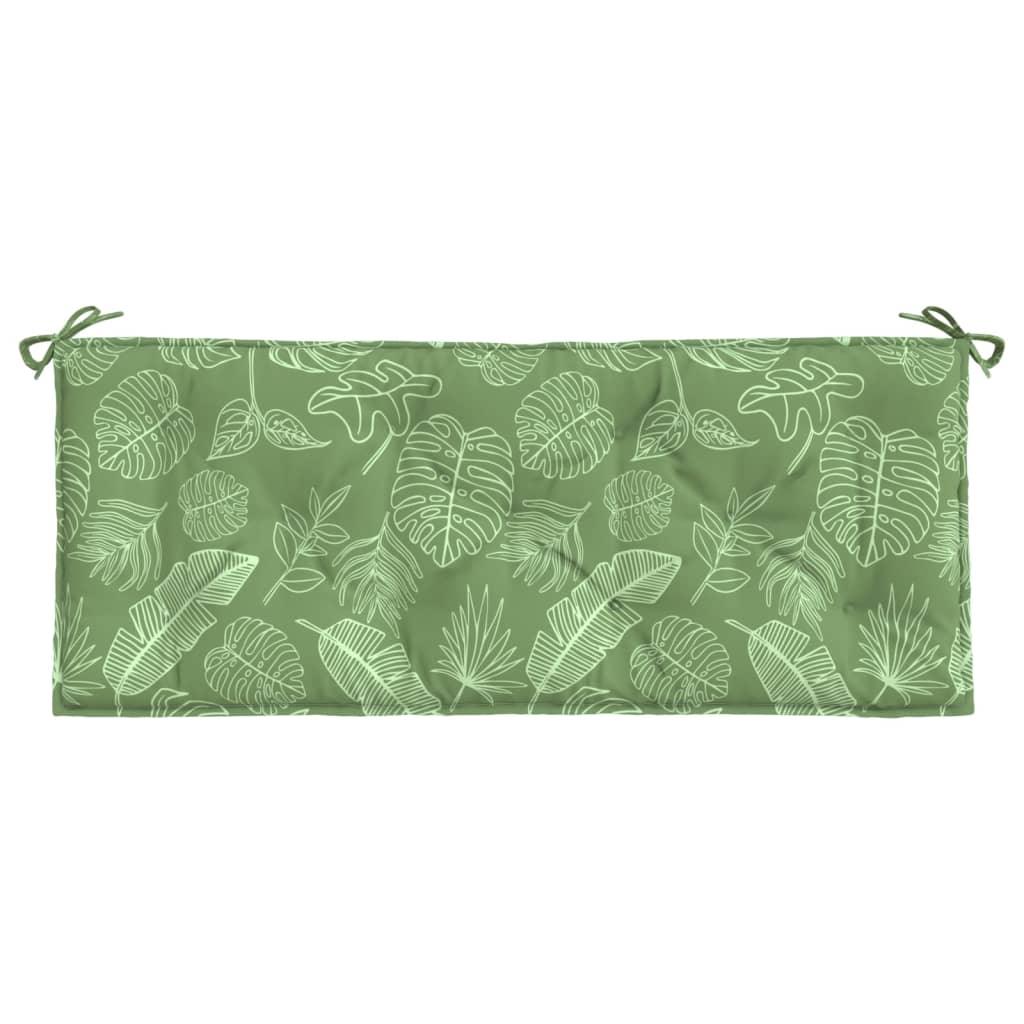Garden Bench Cushions 2pcs Leaf Pattern 47.2"x19.7"x2.8" Fabric at Set Shop and Smile