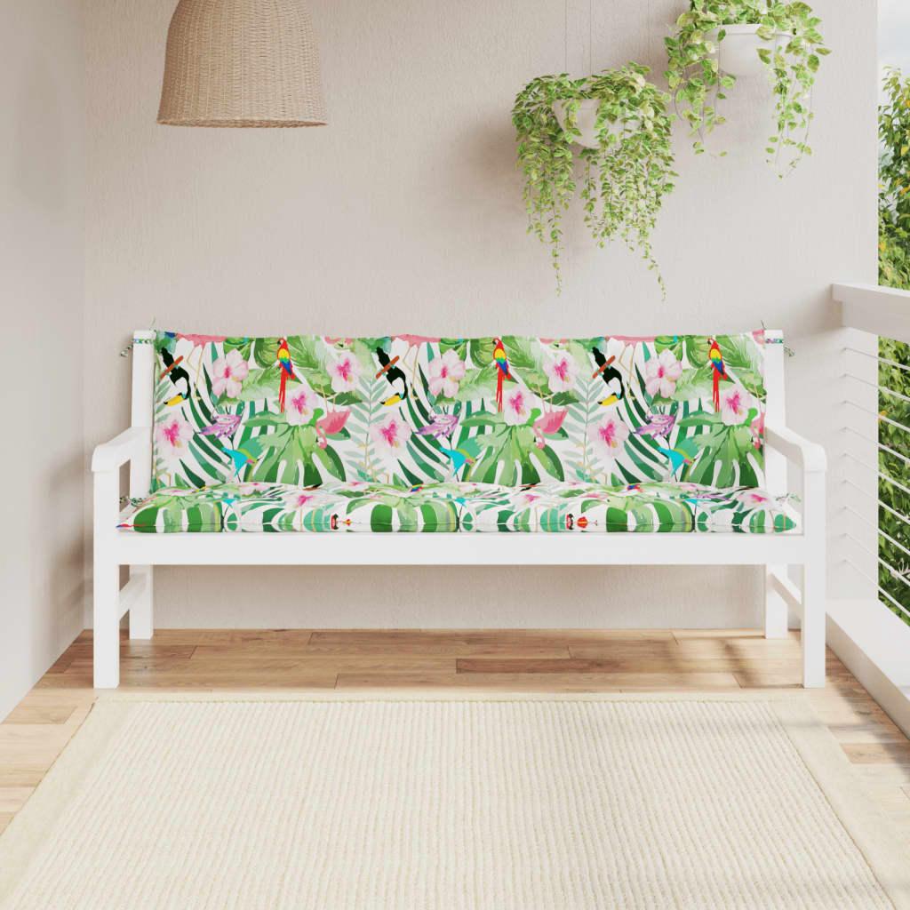 Garden Bench Cushions 2 pcs Multicolor Oxford Fabric at Set Shop and Smile