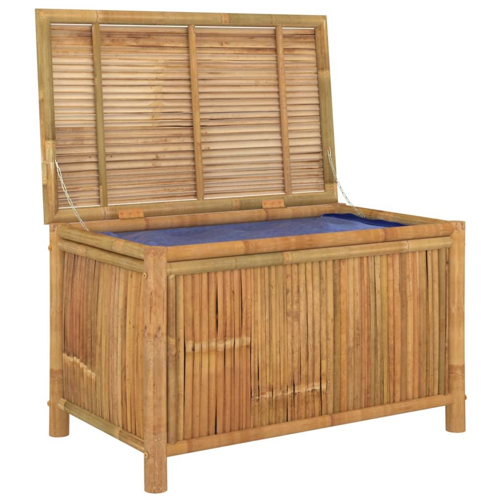 Patio Storage Box 35.4"x20.5"x21.7" Bamboo at Set Shop and Smile