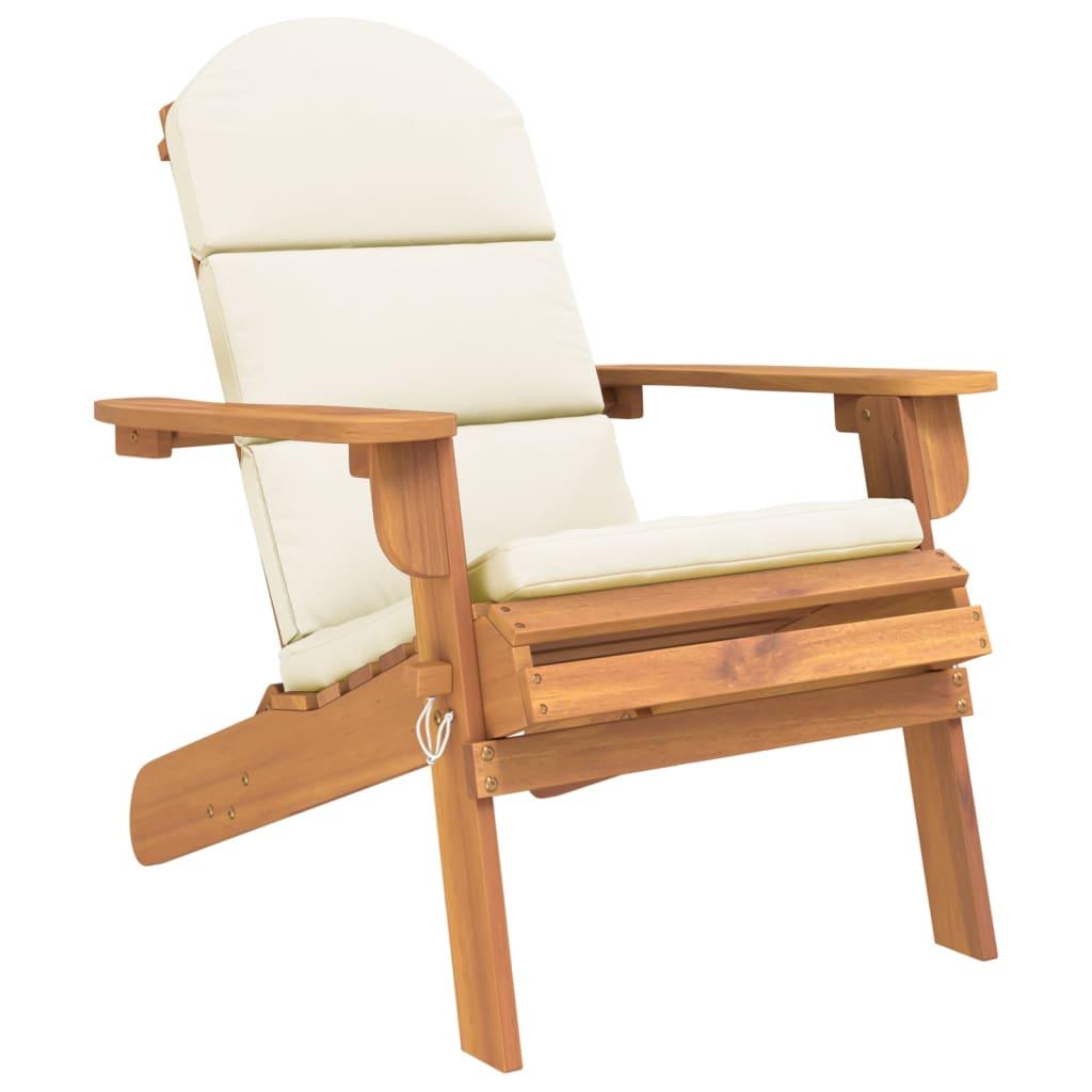 Adirondack Patio Chair with Cushions Solid Wood Acacia at Set Shop and Smile