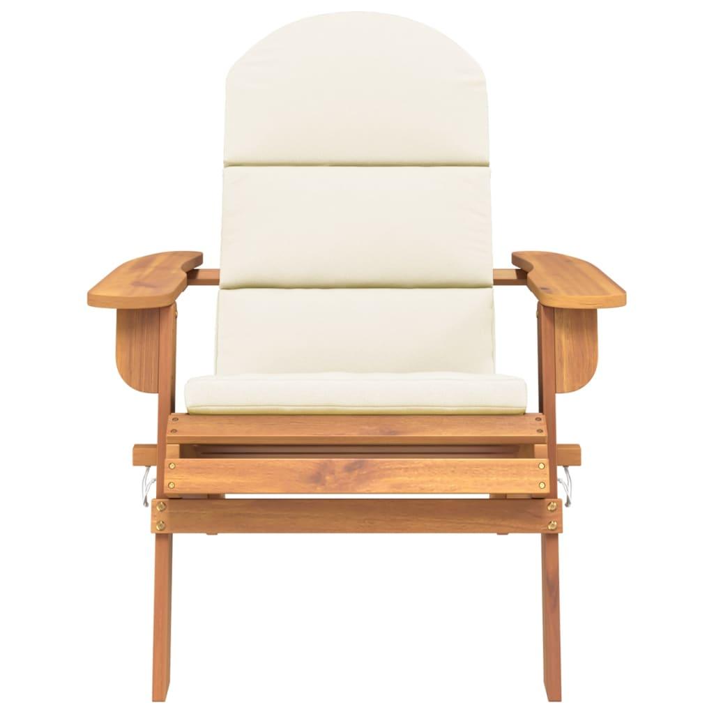 Adirondack Patio Chair with Cushions Solid Wood Acacia at Set Shop and Smile