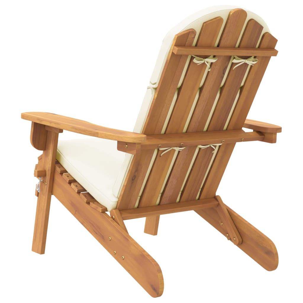 Adirondack Patio Chair with Cushions Solid Wood Acacia at Set Shop and Smile