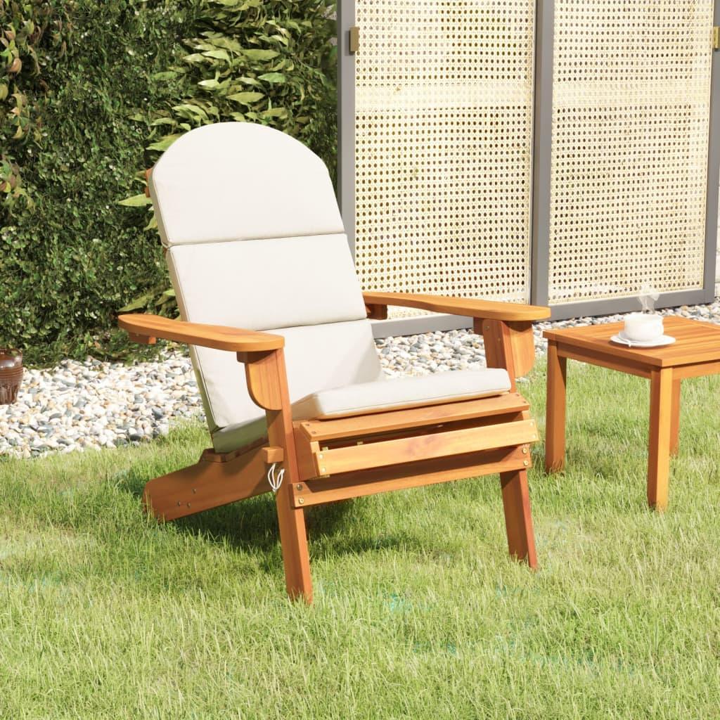 Adirondack Patio Chair with Cushions Solid Wood Acacia at Set Shop and Smile
