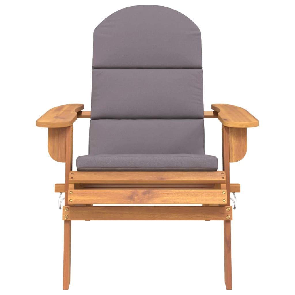 Adirondack Patio Chair with Cushions Solid Wood Acacia at Set Shop and Smile