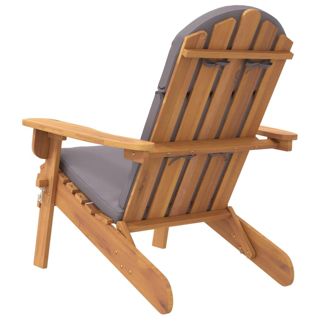 Adirondack Patio Chair with Cushions Solid Wood Acacia at Set Shop and Smile