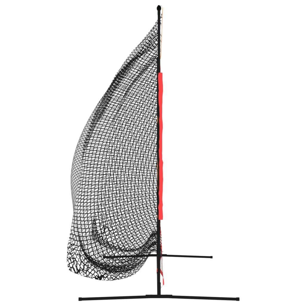 Portable Baseball Net Black and Red 84.6"x42.1"x85" Polyester at Set Shop and Smile