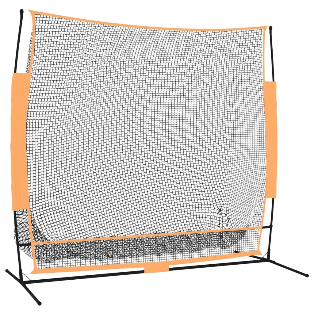 Golf Practice Net Black and Orange 84.6"x42.1"x85" Polyester at Set Shop and Smile