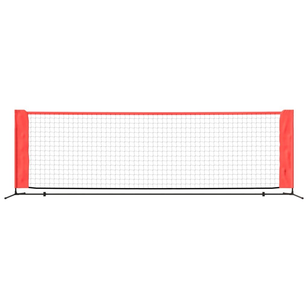 Tennis Net Black and Red 118.1"x39.4"x34.3" Polyester at Set Shop and Smile