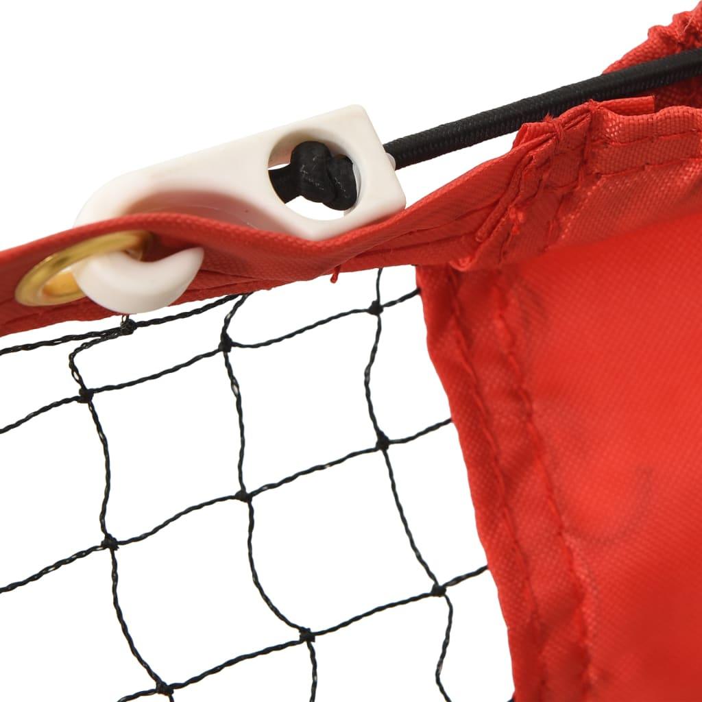 Tennis Net Black and Red 118.1"x39.4"x34.3" Polyester at Set Shop and Smile