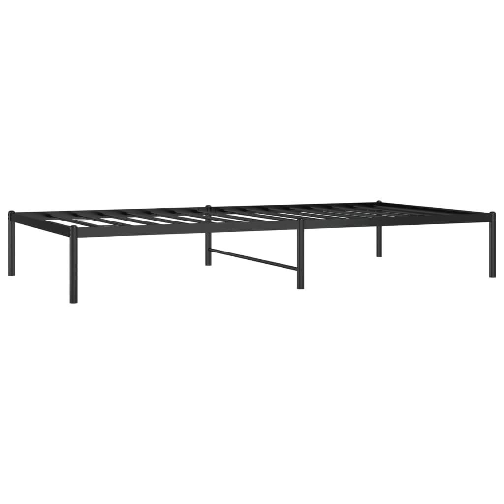 Metal Bed Frame Black 39.4"x78.7" at Set Shop and Smile