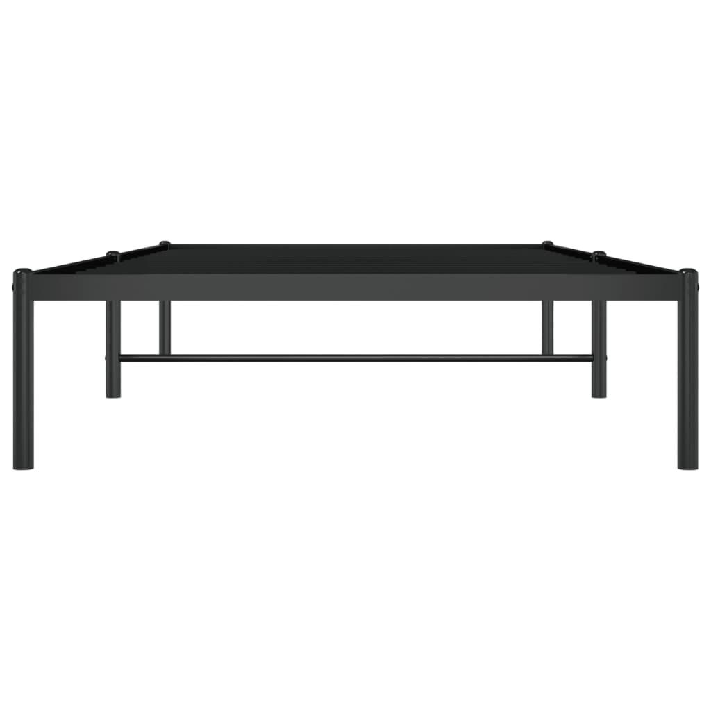 Metal Bed Frame Black 39.4"x78.7" at Set Shop and Smile