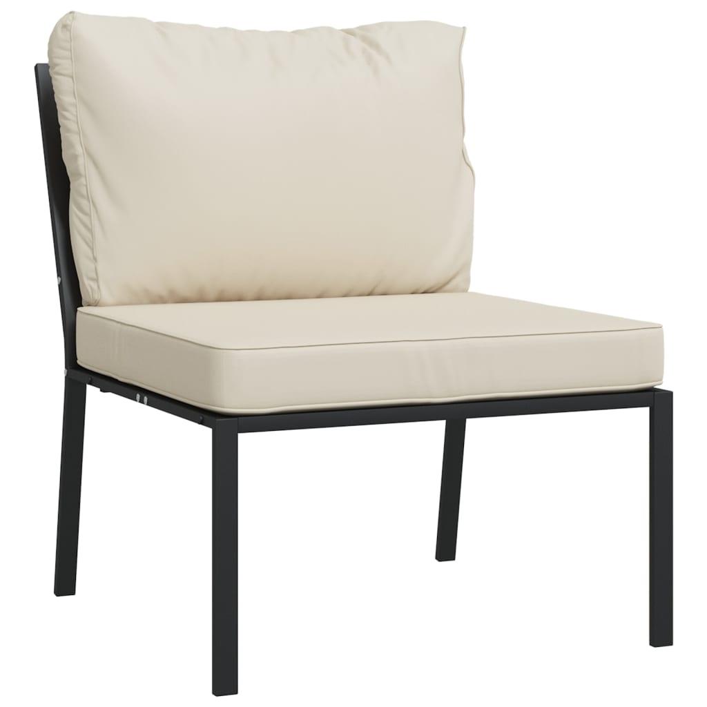 Patio Chairs with Sand Cushions 2 pcs 23.6"x29.1"x31.1" Steel at Set Shop and Smile