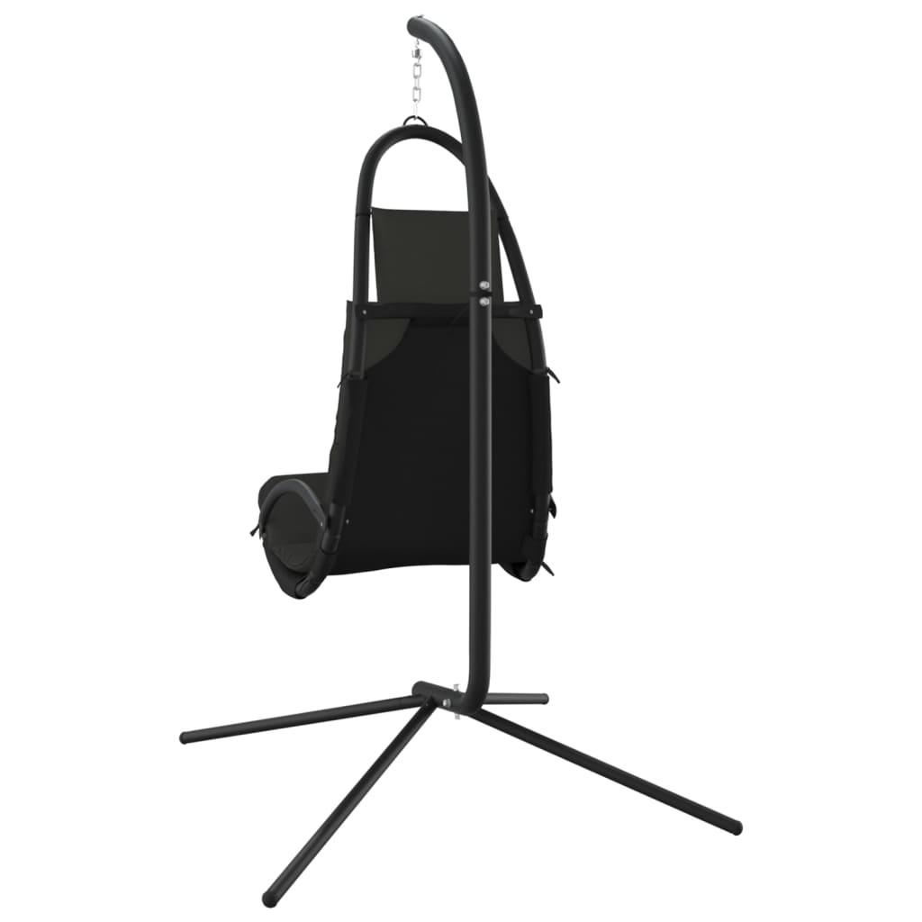 Garden Swing Chair with Cushion Dark Gray Oxford Fabric&Steel at Set Shop and Smile