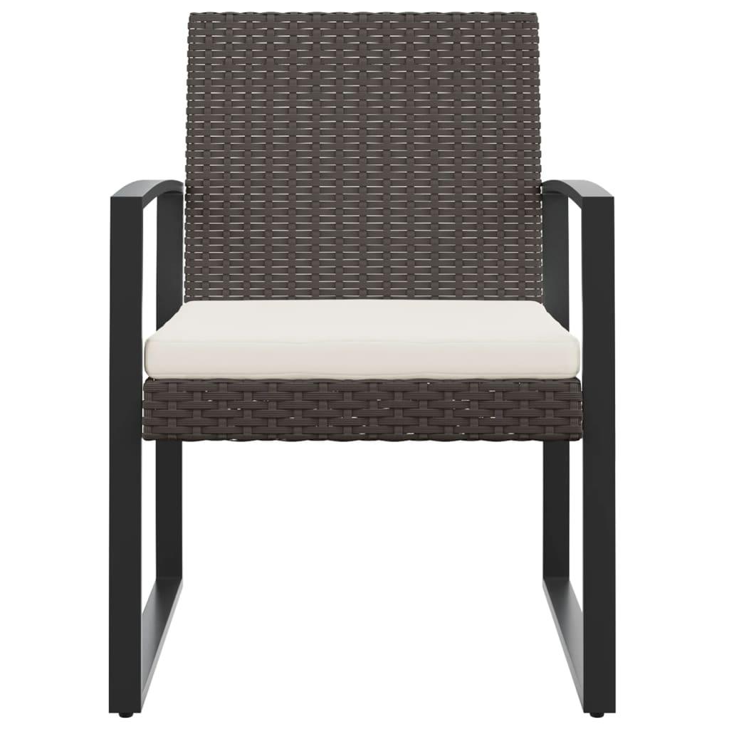 Patio Dining Chairs 2 pcs Black PP Rattan at Set Shop and Smile