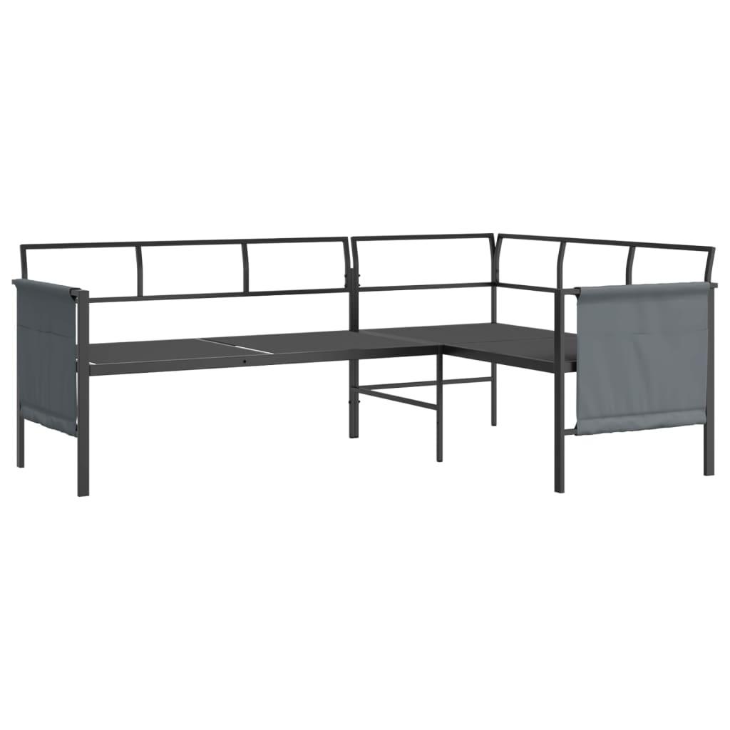 2 Piece Patio Lounge Set Anthracite Steel at Set Shop and Smile