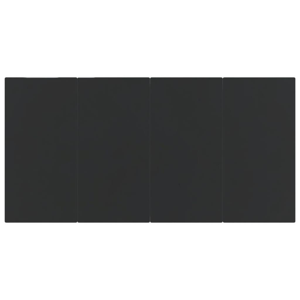 7 Piece Patio Dining Set Black Cotton Rope and Steel at Set Shop and Smile