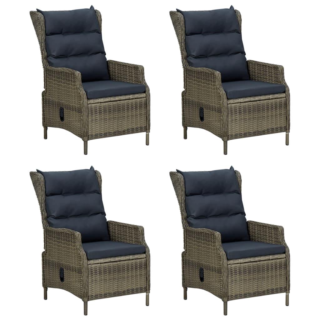 5 Piece Patio Dining Set Brown Poly Rattan at Set Shop and Smile