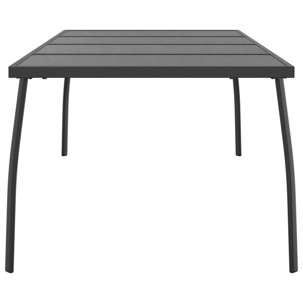 Patio Table Anthracite 78.7"x39.4"x28.3" Steel Mesh at Set Shop and Smile