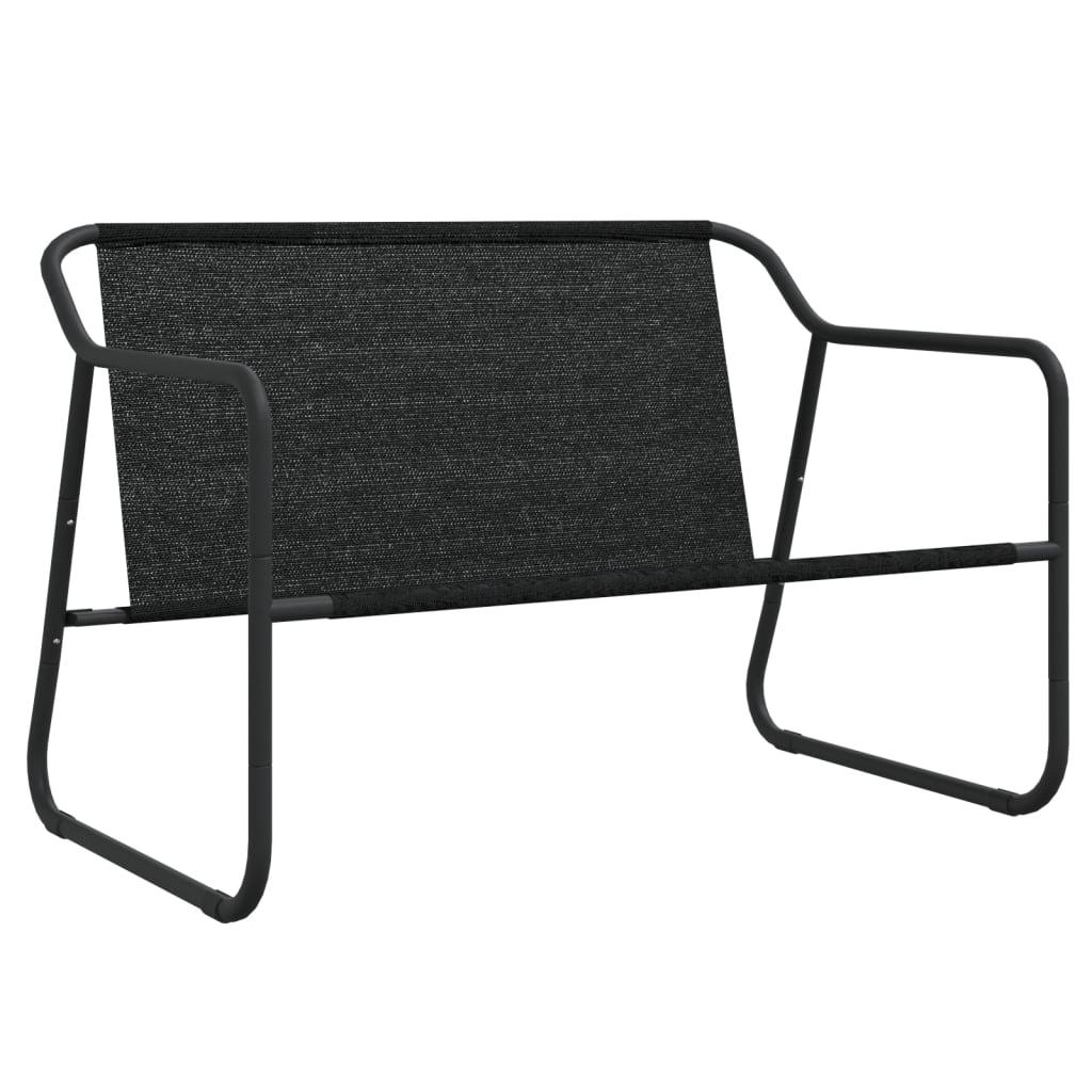 2-Seater Patio Bench with Cushion Anthracite Steel at Set Shop and Smile