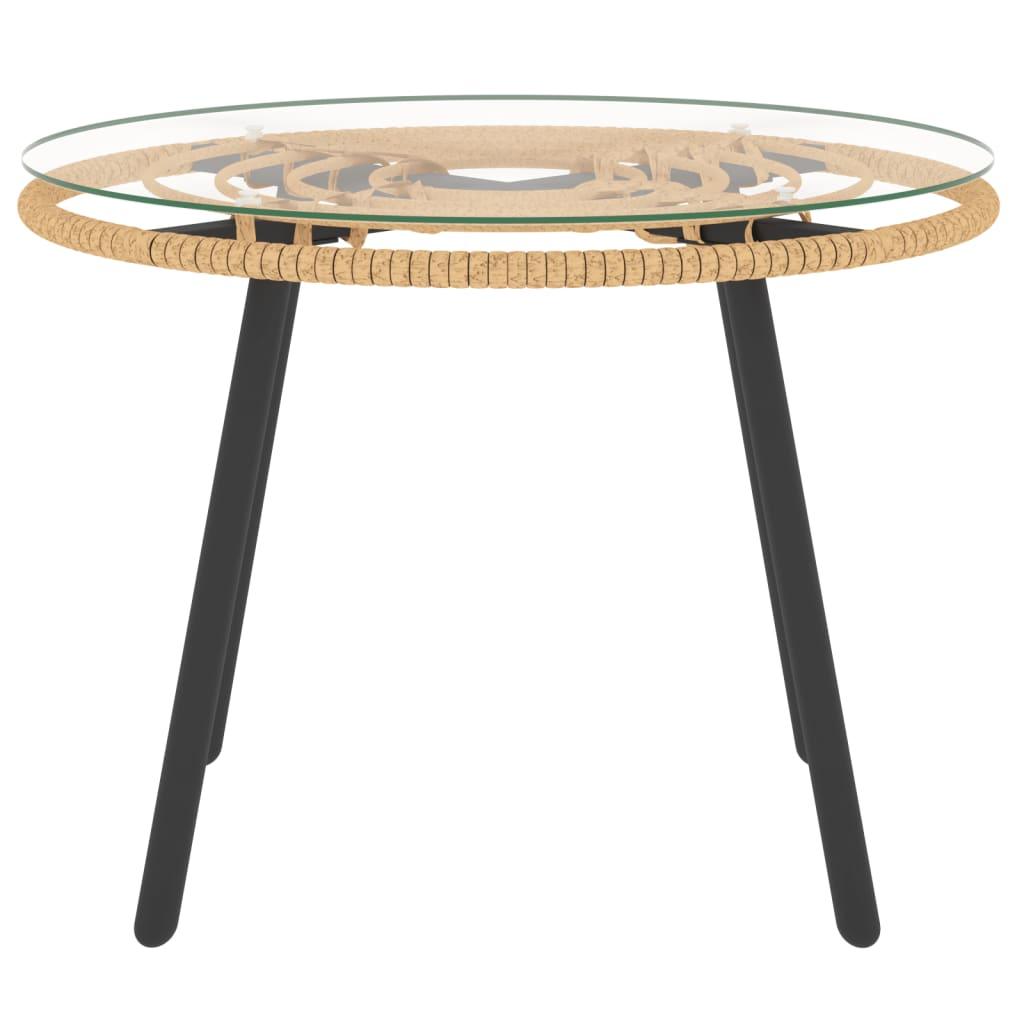 3 Piece Patio Lounge Set with Dark Gray Cushions Poly Rattan at Set Shop and Smile