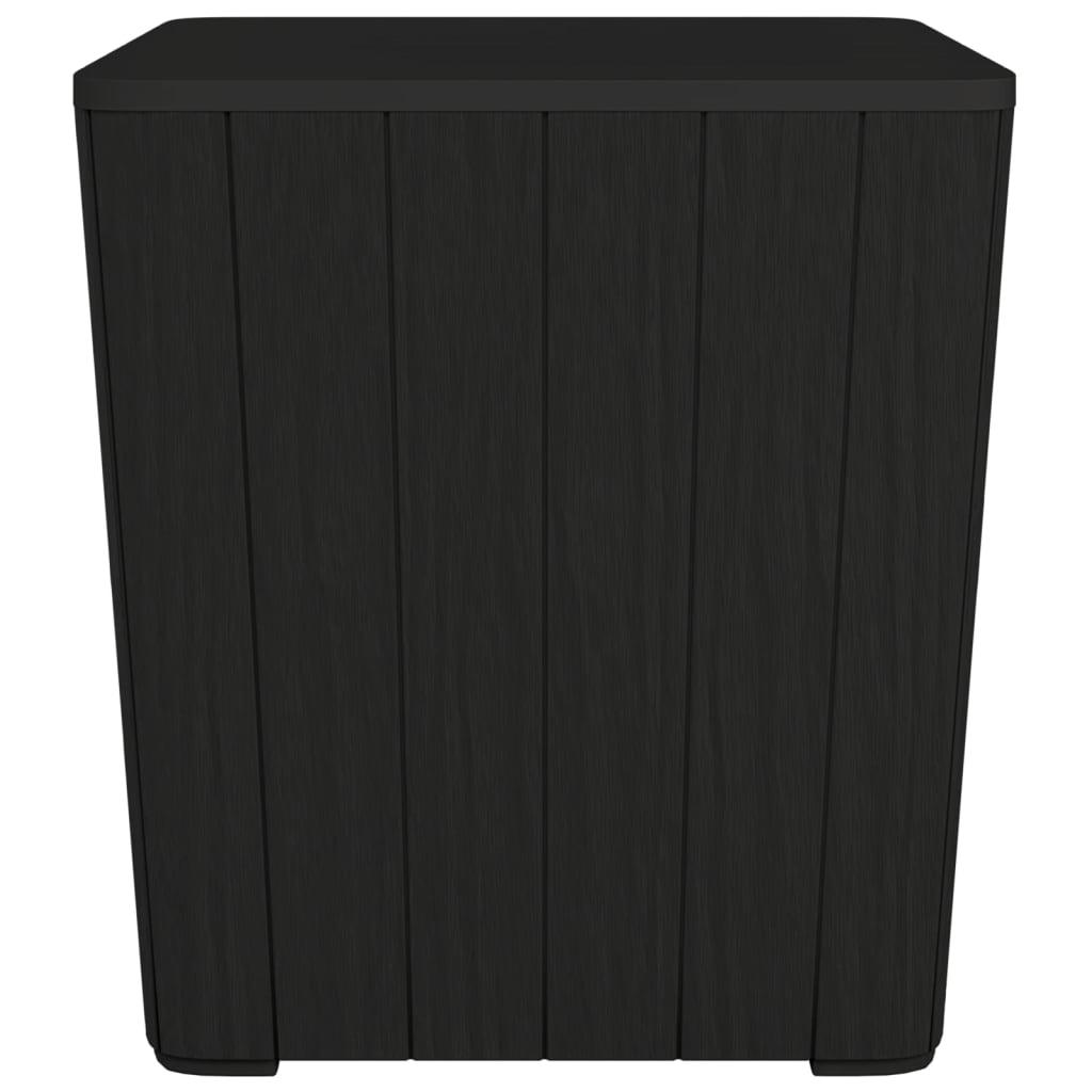 Patio Table with Removable Lid Black Polypropylene at Set Shop and Smile