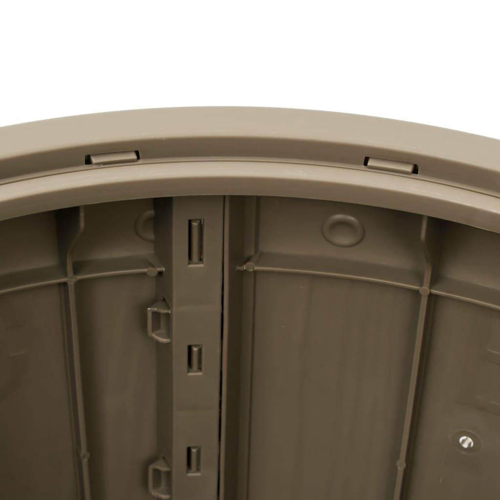 3-in-1 Patio Storage Box Light Brown Polypropylene at Set Shop and Smile