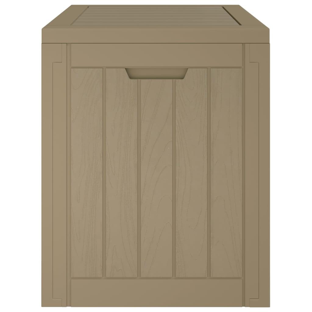 Patio Storage Box Light Brown 21.9"x16.9"x20.9" Polypropylene at Set Shop and Smile
