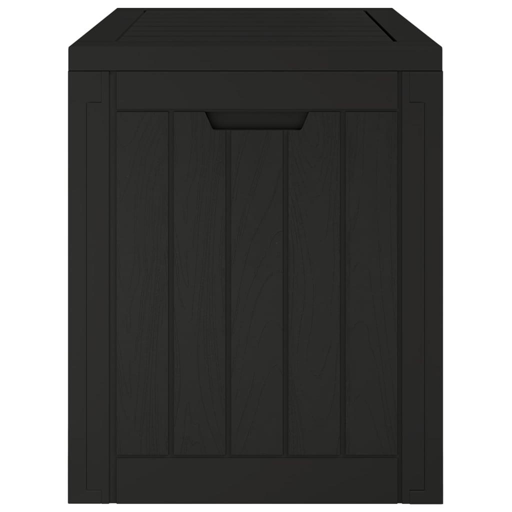 Patio Storage Box Black 21.9"x16.9"x20.9" Polypropylene at Set Shop and Smile