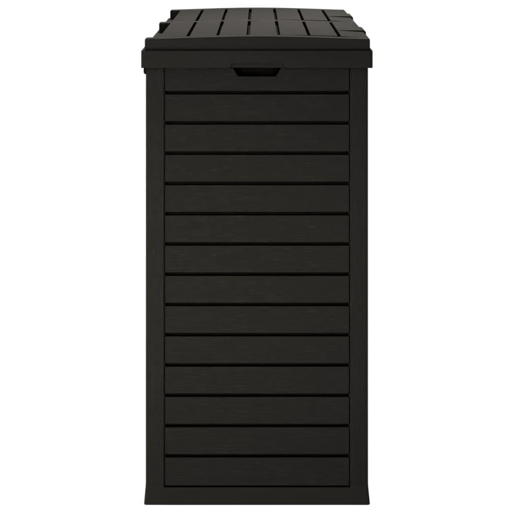 Outdoor Garbage Bin Black 30.7"x16.1"x33.9" Polypropylene at Set Shop and Smile