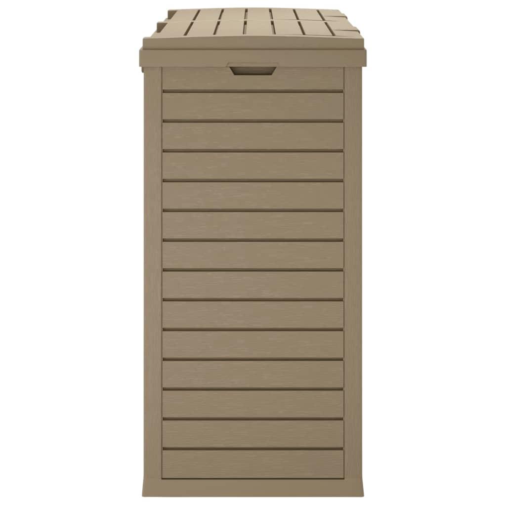 Outdoor Garbage Bin Light Brown 30.7"x16.1"x33.9" Polypropylene at Set Shop and Smile