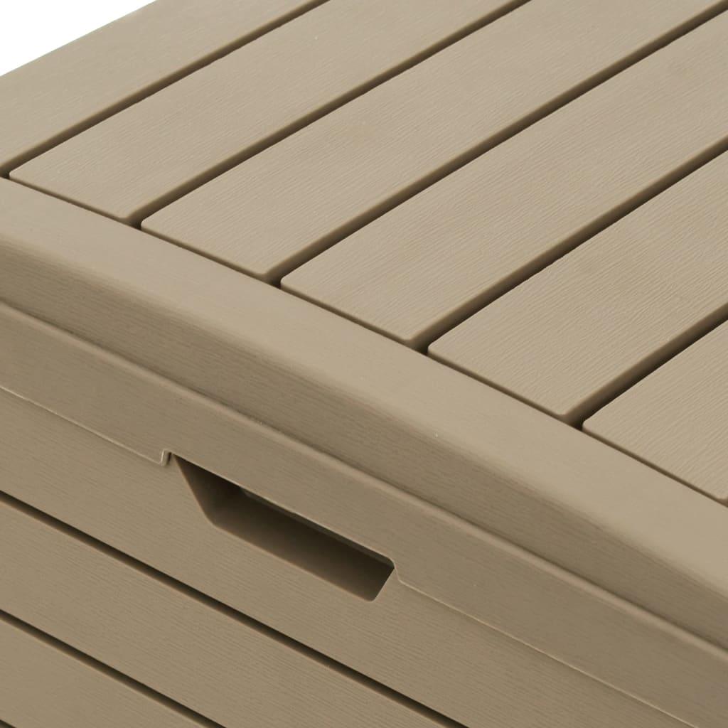 Outdoor Garbage Bin Light Brown 30.7"x16.1"x33.9" Polypropylene at Set Shop and Smile