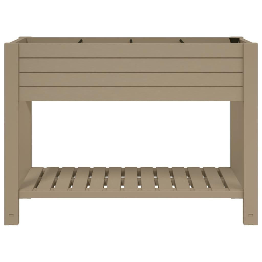 Garden Raised Bed Light Brown 43.3"x17.7"x31.1" Polypropylene at Set Shop and Smile