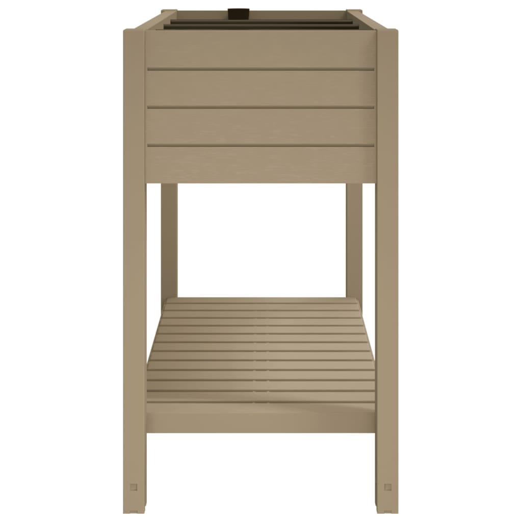 Garden Raised Bed Light Brown 43.3"x17.7"x31.1" Polypropylene at Set Shop and Smile