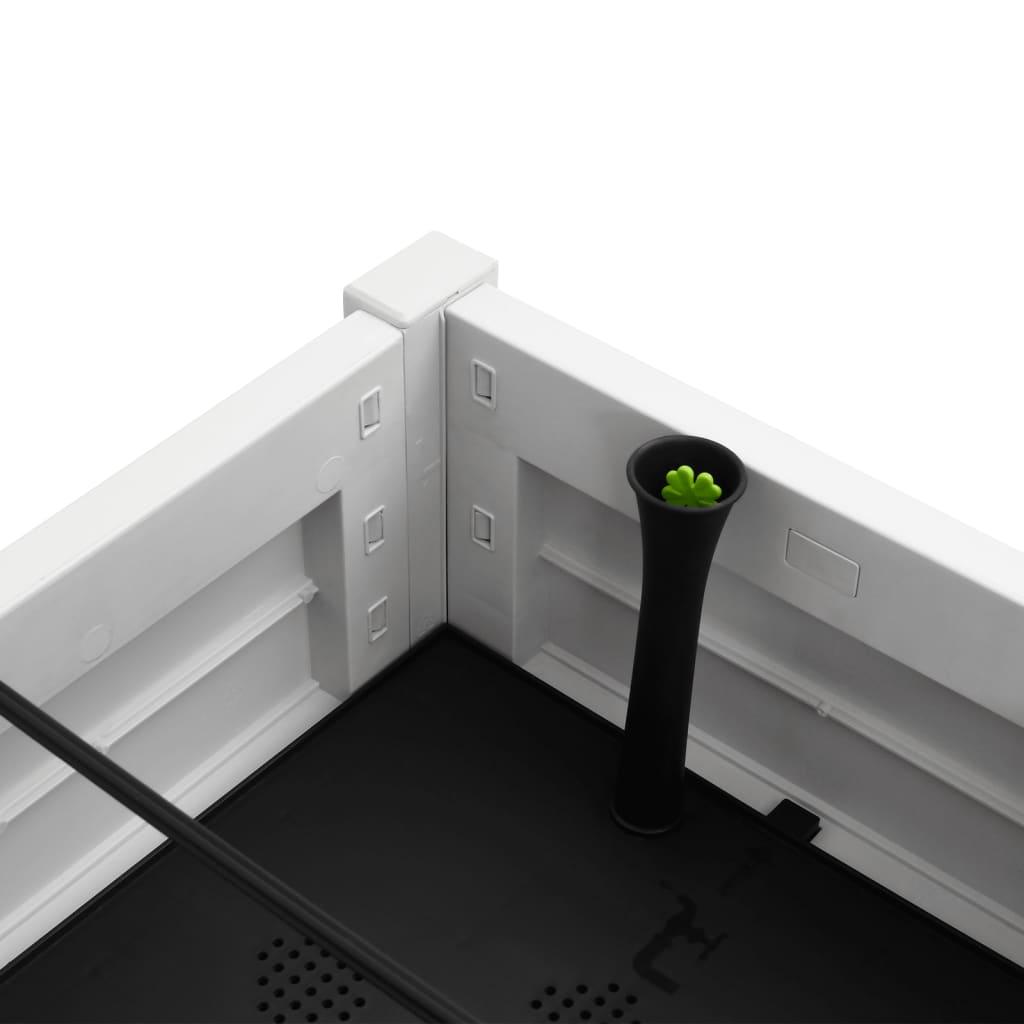 Garden Raised Bed White 43.3"x17.7"x31.1" Polypropylene at Set Shop and Smile