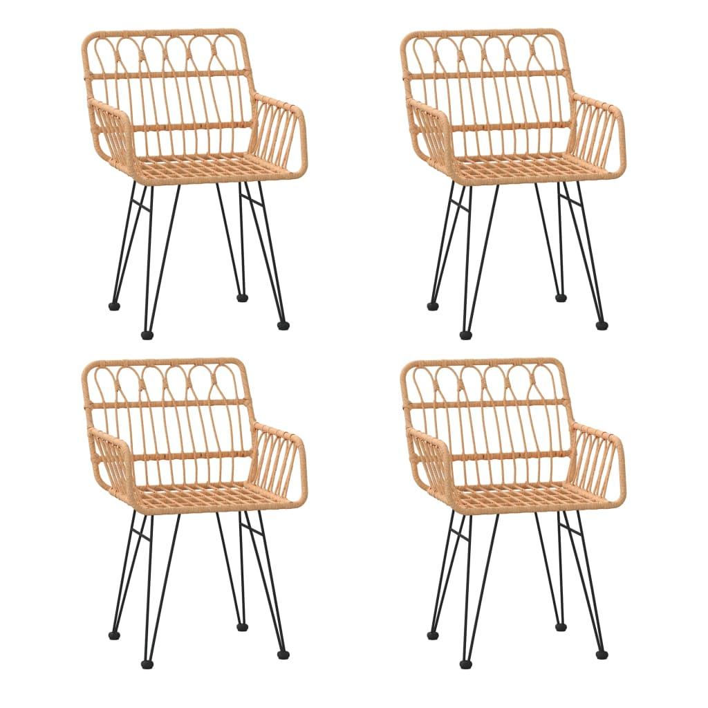 5 Piece Patio Dining Set Poly Rattan at Set Shop and Smile