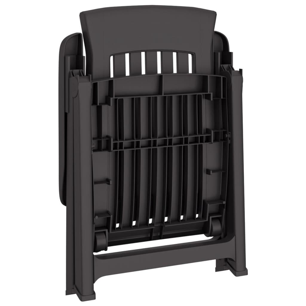 Patio Reclining Chairs 2 pcs Anthracite PP at Set Shop and Smile