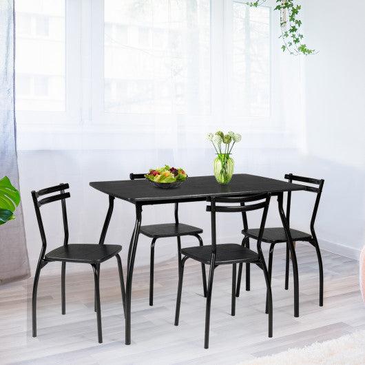 5 Pieces Dining Table Set with 4 Chairs at Set Shop and Smile