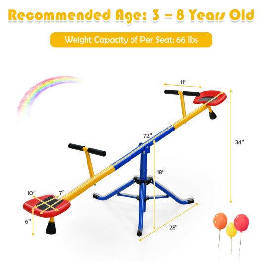 360°Rotation Kids Seesaw Swivel Teeter Totter Playground Equipment at Set Shop and Smile