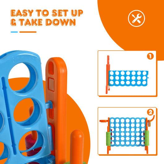 2.5ft 4-to-Score Giant Game Set-Orange at Set Shop and Smile