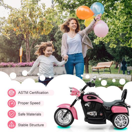 6V 3 Wheel Kids Motorcycle-Pink at Set Shop and Smile