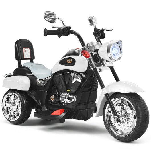 6V 3 Wheel Kids Motorcycle-White at Set Shop and Smile