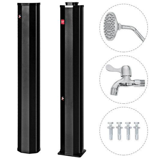 7.2 Feet Adjustable Outdoor Solar Heating Shower Head at Set Shop and Smile