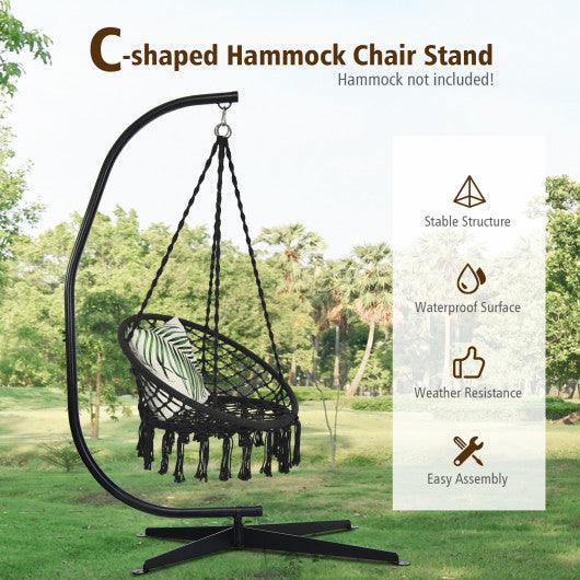 Solid Steel C Hammock Frame Stand at Set Shop and Smile